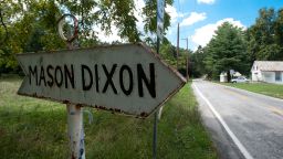 D24K5R Maryland Mason Dixon Line Sign