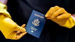 US passport gloves