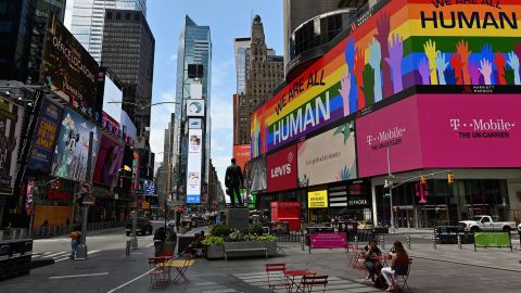 The ongoing coronavirus pandemic led to the cancelation of the 2020 Pride march in New York.