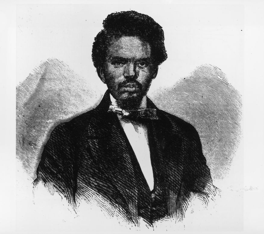 U.S. Representative Robert Smalls, circa 1850s.  He was a former slave who parlayed his freedom into a pioneering role in Congress. He would go on to build the South Carolina Republican Party, and buy the house of the man who had owned him as a slave.