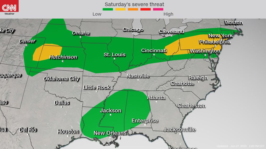 Weekend weather: Severe storms and possibly a tornado | CNN