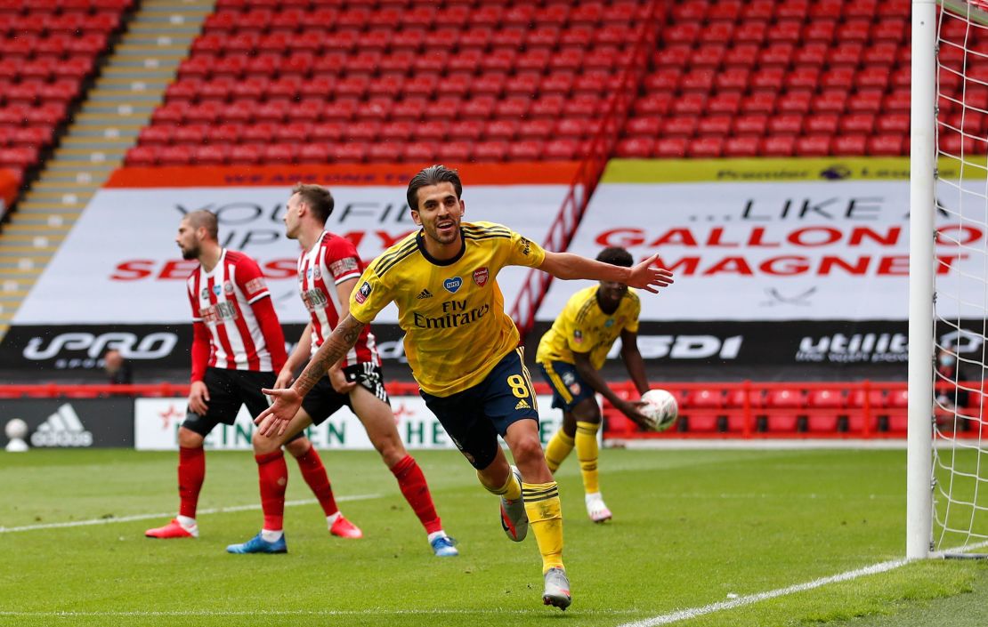 Dani Ceballos scored Arsenal's winner in extra time against Sheffield United. 