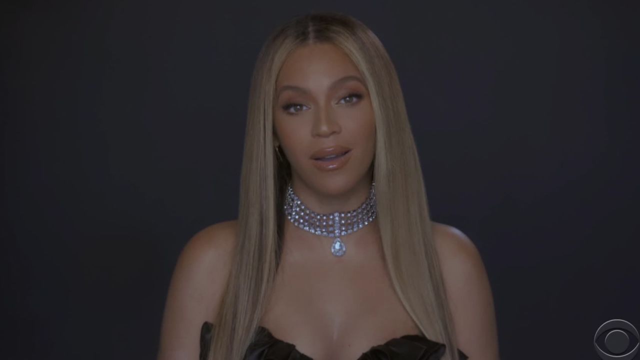 Beyoncé called on viewers to vote at Sunday's BET Awards.