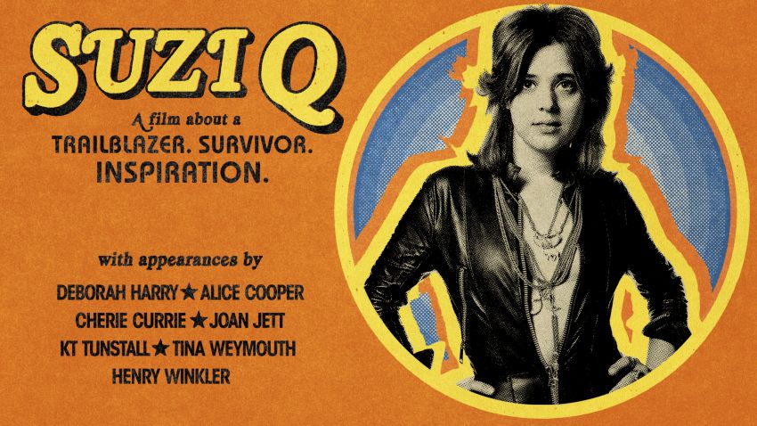 Poster for Suzi Quatro's documentary, 'Suzi Q'