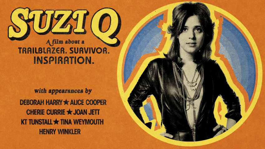 Poster for Suzi Quatro's documentary, 'Suzi Q'