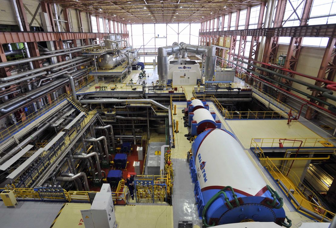 Inside the engine room of the Kola nuclear power plant on the shore of Lake Imandra. Russia's nuclear energy corporation said no incidents were recorded at the plant. 