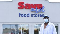 The Save A Lot grocery store, a neighborhood's only supermarket in Norfolk, Virginia, is closing during the coronavirus pandemic. 