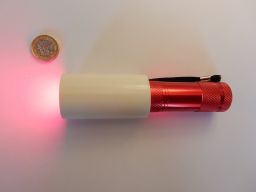Researchers from University College London used small red lights like this one to stimulate retina mitochondria with the goal of stoppying eyesight loss.