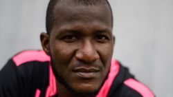 In this photo taken on March 7, 2017, West Indies cricketer Darren Sammy, who is playing with local team Hung Hom JD Jaguars at the 2017 DTC Hong Kong T20 Blitz cricket tournament, poses for AFP in Hong Kong.
Foreign players have tentatively endorsed the return of international cricket to Pakistan after their whirlwind trip to Lahore for Sunday's heavily guarded Pakistan Super League final. / AFP PHOTO / Anthony WALLACE        (Photo credit should read ANTHONY WALLACE/AFP via Getty Images)
