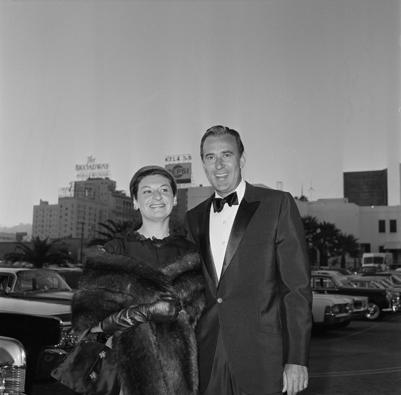 Reiner and his wife Estelle Reiner arrive at the 1965 Emmy Awards in Hollywood. The pair were married for almost 65 years.