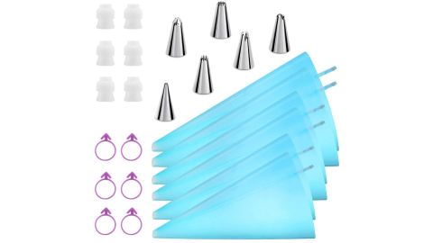 Kasmoire Piping Bags and Tips, 24pcs