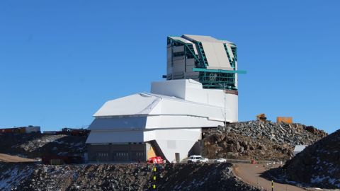 Construction on the Rubin Observatory was halted by the Covid-19 pandemic. Regular inspections of the facilities and equipment on Cerro Pachón continue. This photo is from an inspection conducted on June 9th, 2020.