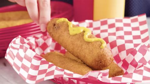 Disneyland Style Hand Dipped Corn Dogs