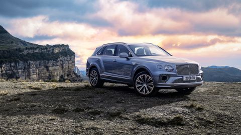 The 2021 Bentley Bentayga has a more muscular appearance than before.