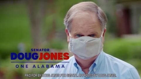 A screenshot of an ad from Democratic Sen. Doug Jones of Alabama. 