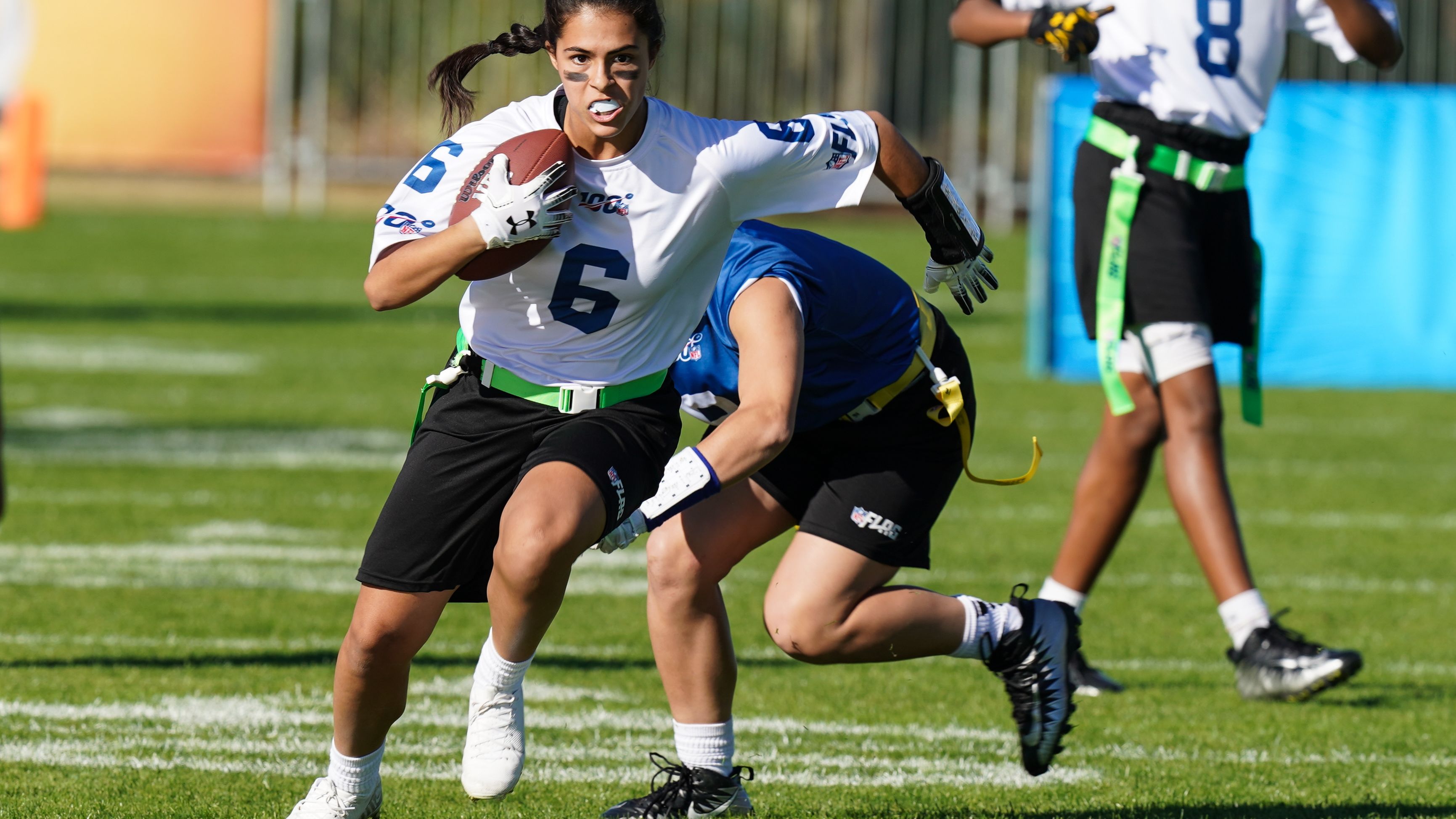Teams from around the U.S. participate in the NFL Flag Football Championships.