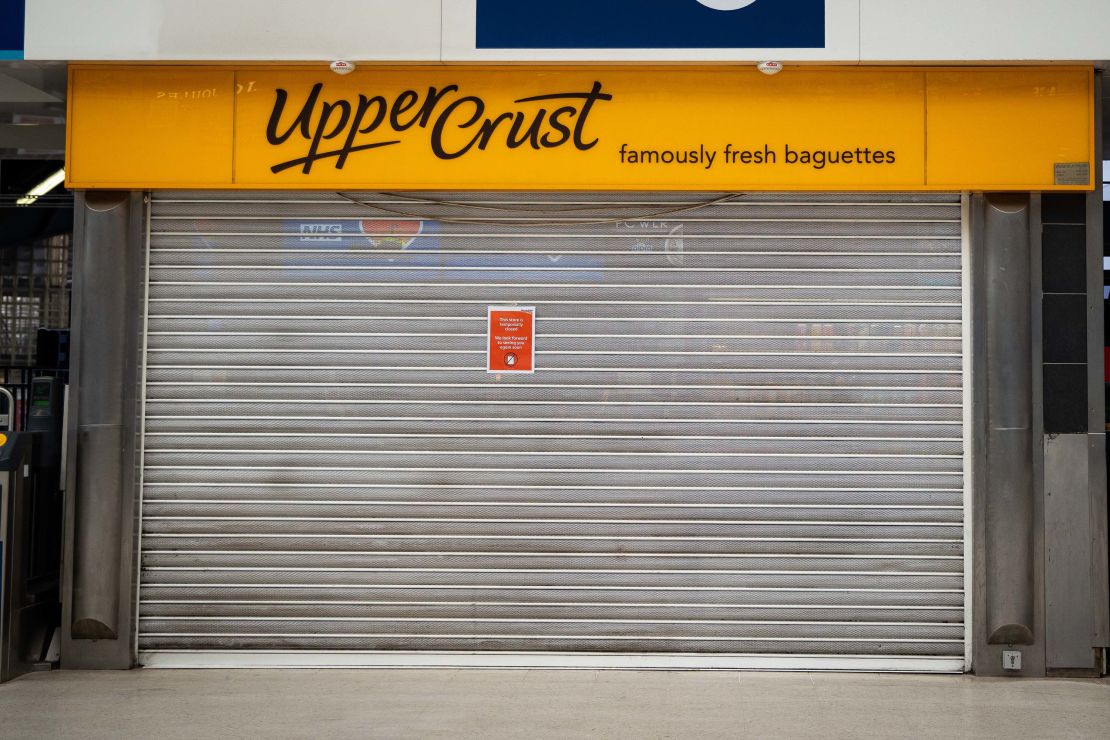 An Upper Crust in Waterloo Station, London.