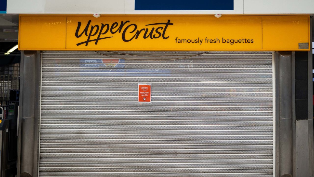 An Upper Crust in Waterloo Station, London.