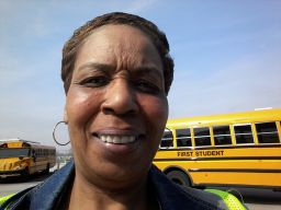 Phyllis Pepper believes that students temperatures should be checked before boarding buses.  