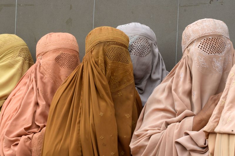 Muslim women shop head covering