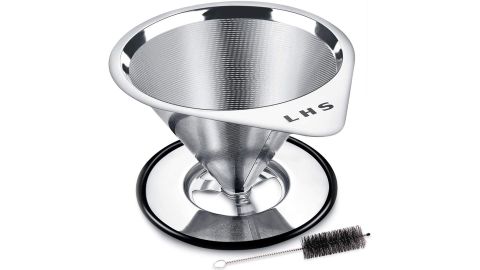 LHS Stainless Steel Pour Over Coffee Dripper
