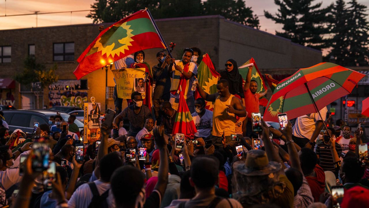 The Ethiopian diaspora community in Minnesota mourns Hachalu's death on Wednesday.