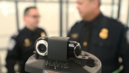 The camera is seen on a facial recognition device as U.S. Customs and Border Protection officers use it Miami International Airport to screen travelers entering the United States on February 27, 2018 in Miami, Florida.  The facility is the first in the country that is dedicated to providing expedited passport screening via facial recognition technology, which verifies a traveler's identity by matching them to the document they are presenting.  (Photo by Joe Raedle/Getty Images)