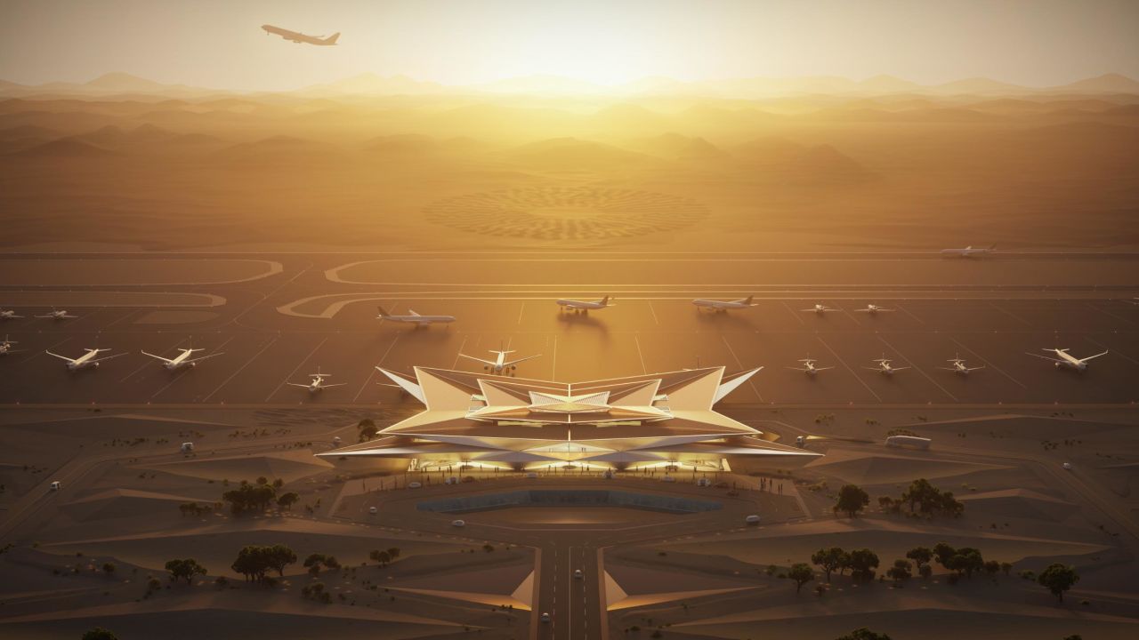The airport is set to open in 2023.