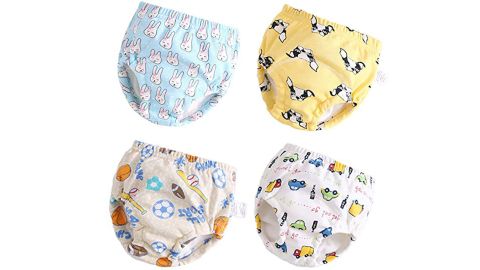 Layered Cotton Toddler Potty Training Pants -- 4-Pack 