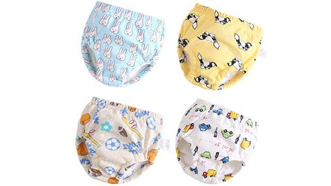 Layered Cotton Toddler Potty Training Pants -- 4-Pack