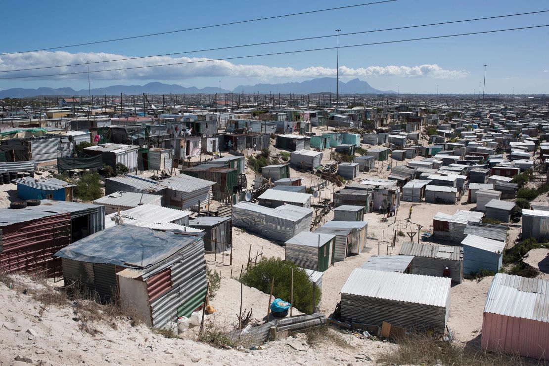 Khayelitsha township, seen here in March, is a high-density area that is being closely watched in the battle against Covid-19.