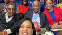 July 2020 - Former 2012 Republican presidential candidate Herman Cain has been diagnosed and hospitalized  with Covid-19, according to his employer Newsmax and an official statement posted on Cain's Twitter feed. 
Cain, as a co-chair of Black Voices for Trump, was one of the surrogates at President Trump's June 20 rally in Tulsa, Oklahoma. 