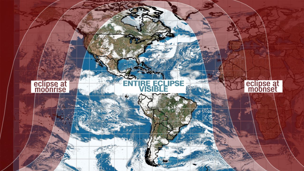 Here are the best places based on the forecasted cloud cover to watch the penumbral lunar eclipse.