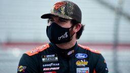 MARTINSVILLE, VIRGINIA - JUNE 10: Corey LaJoie, driver of the #32 Keen Parts Ford, waits on the grid prior to the NASCAR Cup Series Blue-Emu Maximum Pain Relief 500 at Martinsville Speedway on June 10, 2020 in Martinsville, Virginia. (Photo by Jared C. Tilton/Getty Images)