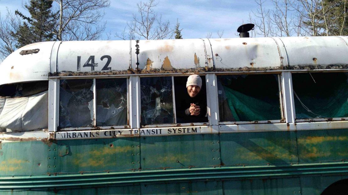 Adventurer Eddie Habeck visited the bus in 2012.