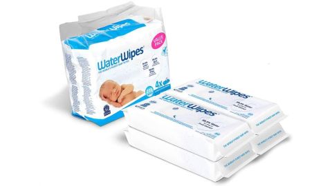 WaterWipes Unscented Baby Wipes, Sensitive and Newborn Skin, 4 Packs