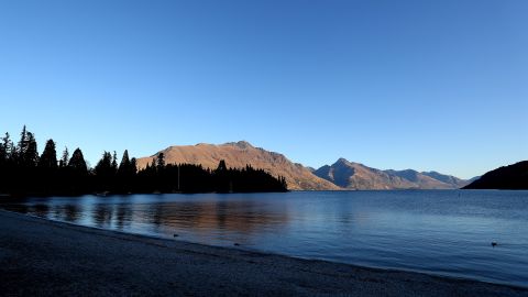 A general view of the lake front on June 25, 2020 in Queenstown, New Zealand. 