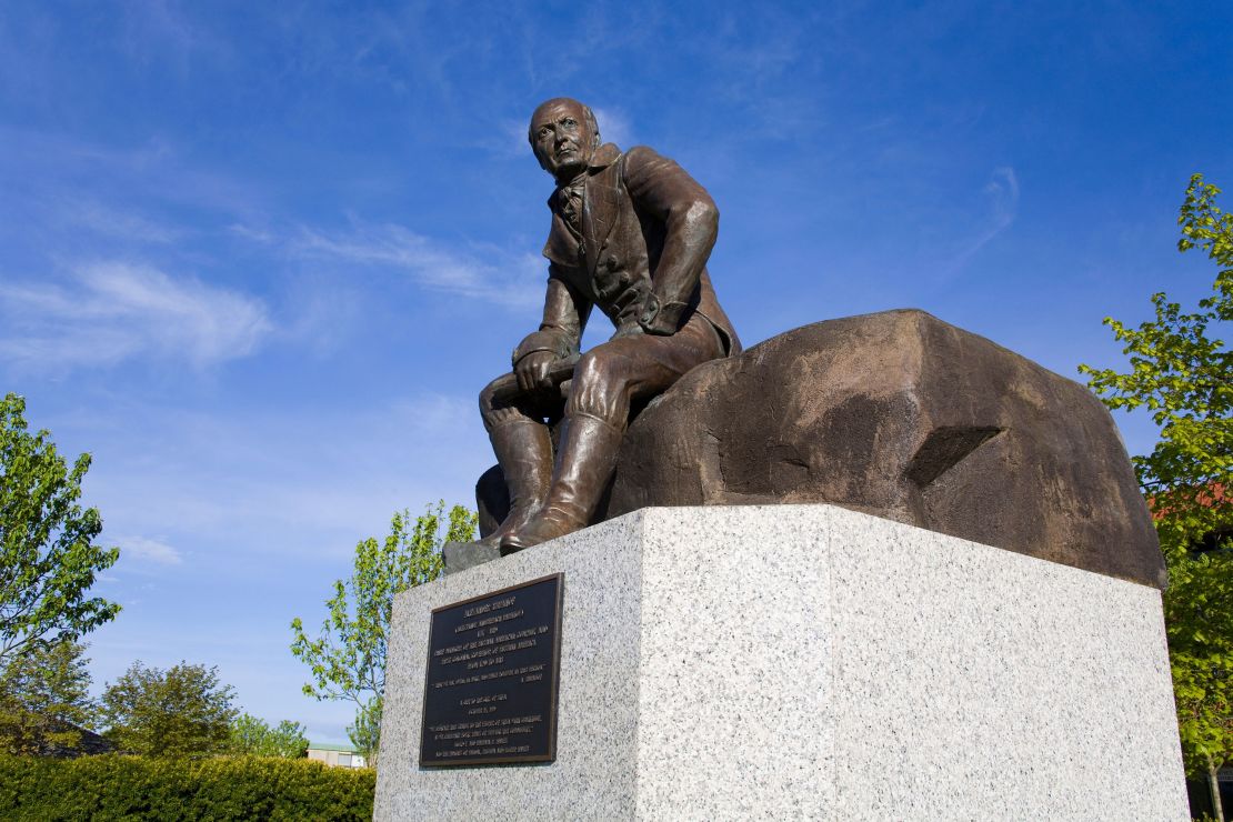Statue of Alexander Ivanovich Baranov, Sitka, Baranof Island, Alaska, USA