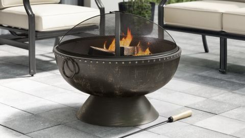 Greyleigh Tuscola Firebowl Steel Wood Burning Fire Pit