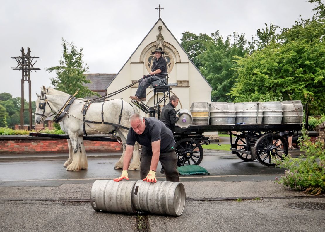 Rolling out the barrel: Pubs have been shut for four months.