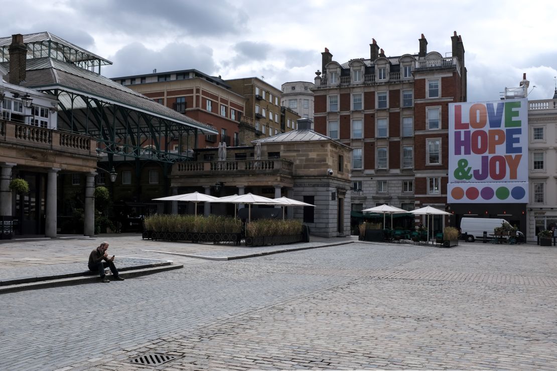 The shopping and entertainment hub, Covent Garden, on July 1, 2020.
