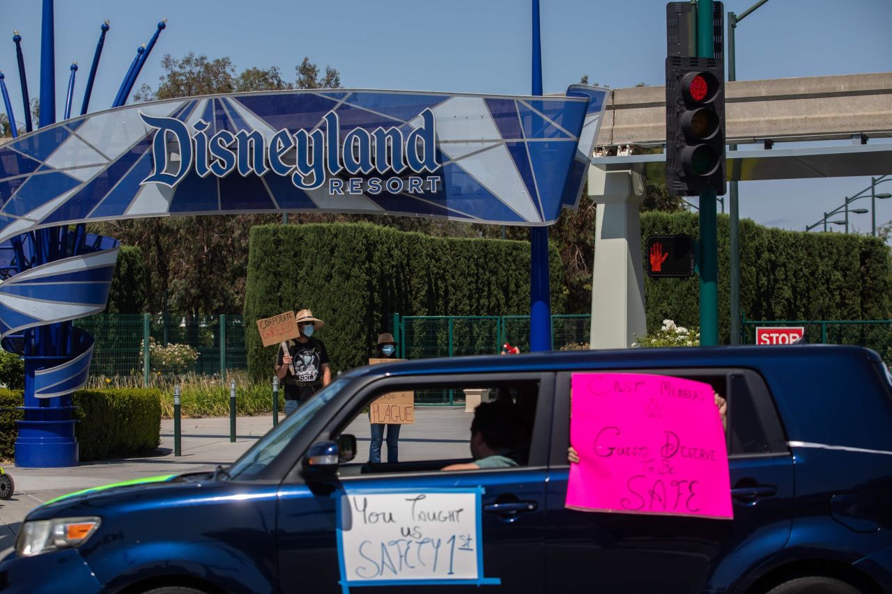 Disneyland in Anaheim has delayed its reopening indefinitley. 