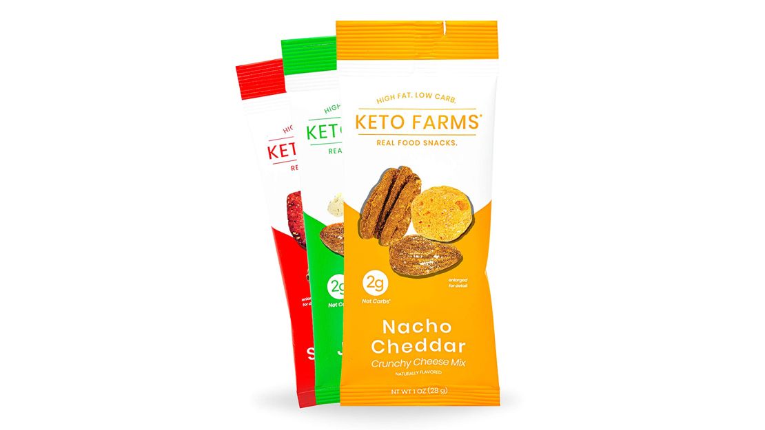 20 count Keto Snack Box - Gift Care Package with Variety of Protein Bars,  Cheese Crisps, Nuts, Jerky - Low Carb, High in Fat & Protein Ketogenic  Friendly Healthy Treats