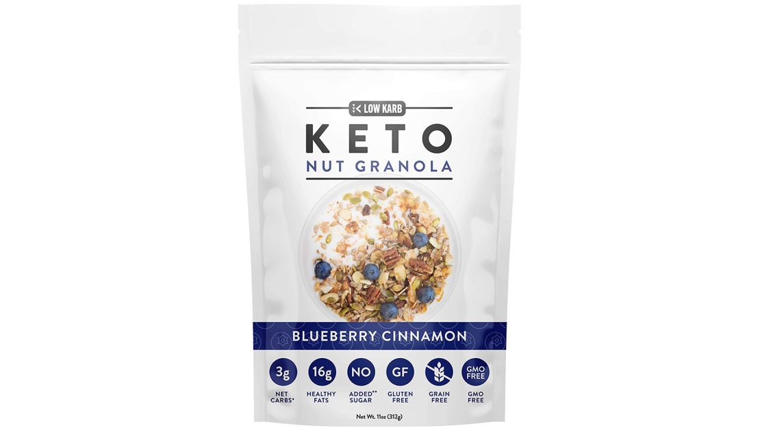 Low Karb Keto Blueberry Nut Granola 