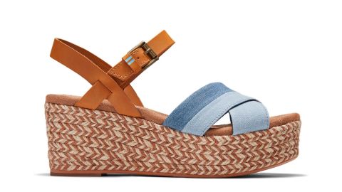 Blue Denim Willow Women's Wedge Sandals