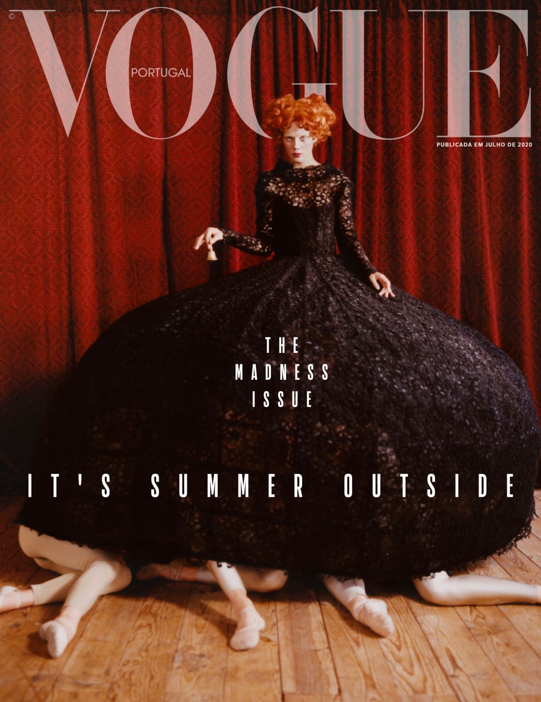 One of the covers from Vogue Portugal's "Madness" issue