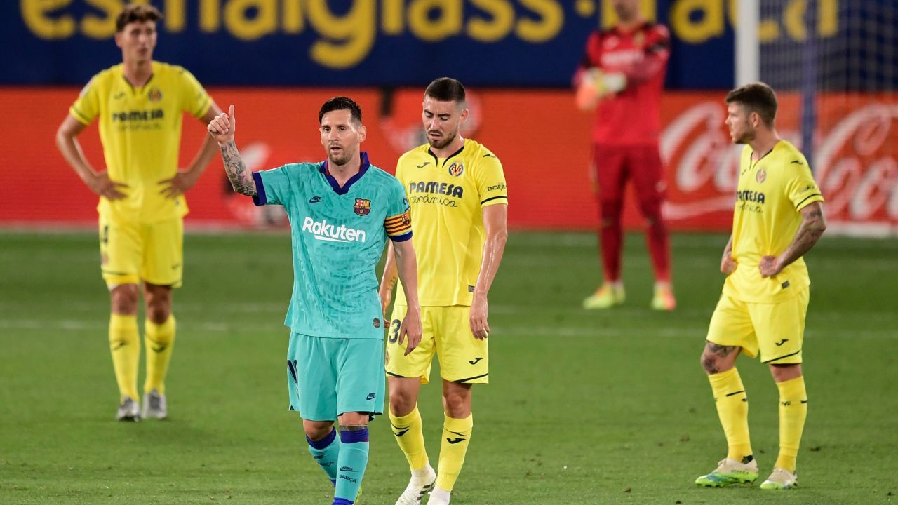 Lionel Messi helped Barcelona beat Villarreal on Sunday.