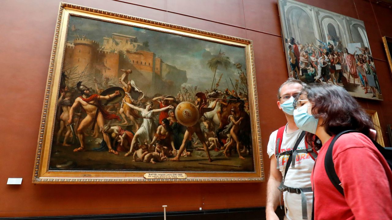 Visitors were required to social distance and stick to pre-arranged time slots.