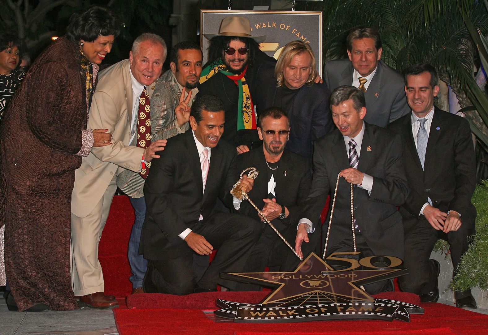 Starr receives a star on the Hollywood Walk of Fame in 2010.