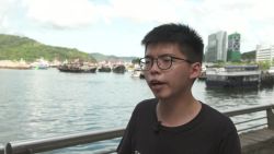Joshu Wong Hong Kong CNN interview